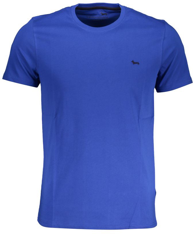 Harmont & Blaine Blu Cotton Men T-Shirt Blauw