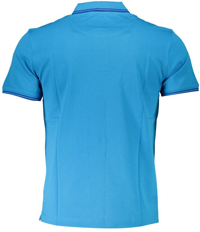 Harmont & Blaine Azzurro Cotton Men Polo Shirt Blauw