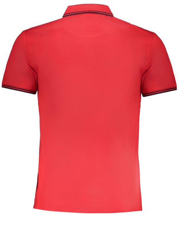 Harmont & Blaine Rosso Cotton Men Polo Shirt Rood