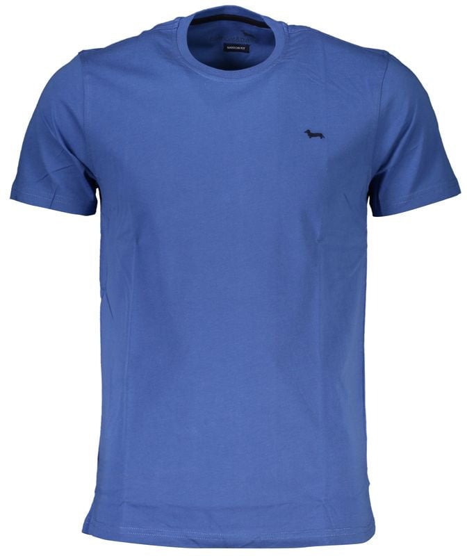 Harmont & Blaine Blue Cotton Men T-Shirt Blauw