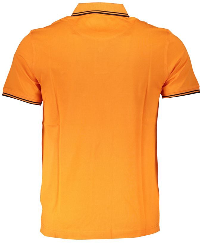 Harmont & Blaine Orange Cotton Polo Shirt Oranje