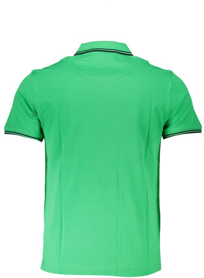Harmont & Blaine Green Cotton Polo Shirt Groen