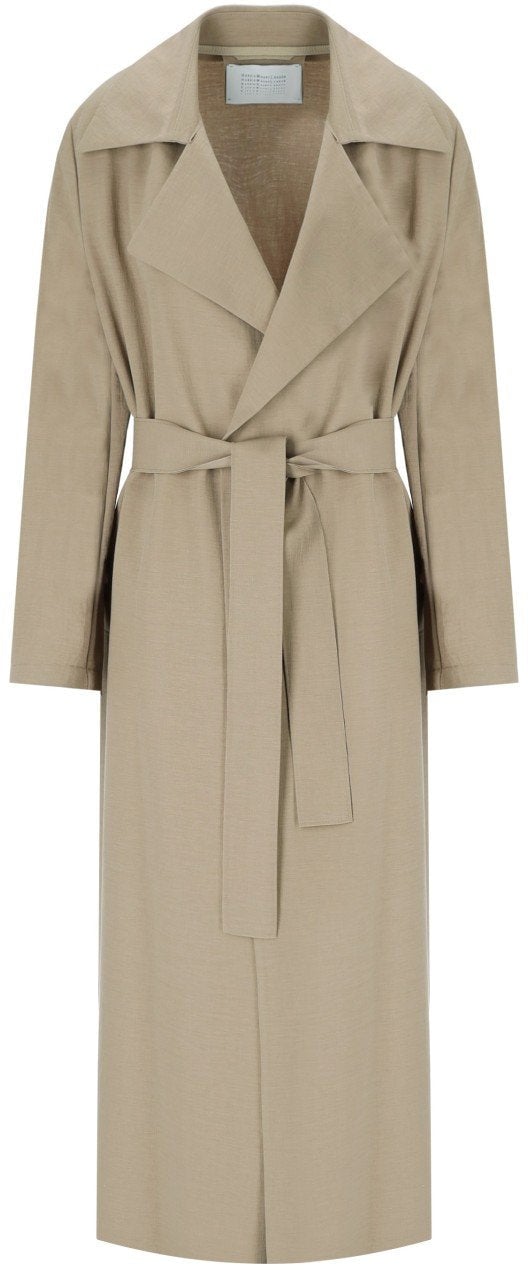 Harris Wharf London HARRIS WHARF LONDON DOVE GREY TRENCH Beige