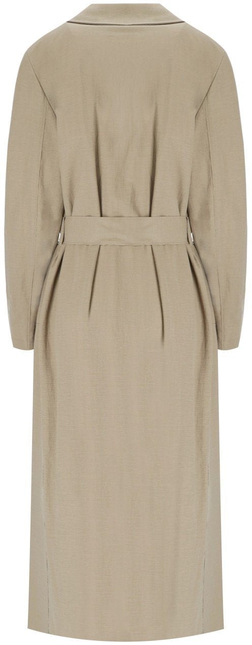 Harris Wharf London HARRIS WHARF LONDON DOVE GREY TRENCH Beige