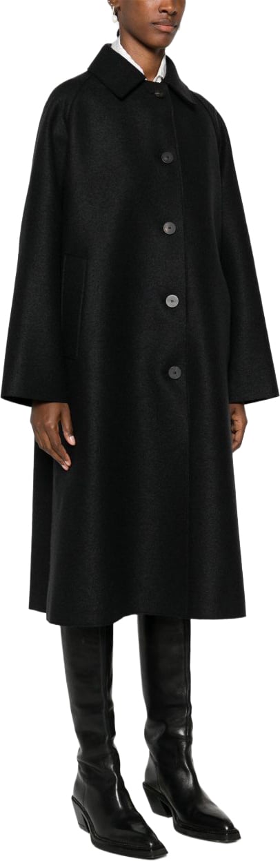 Harris Wharf London Coats Black Zwart