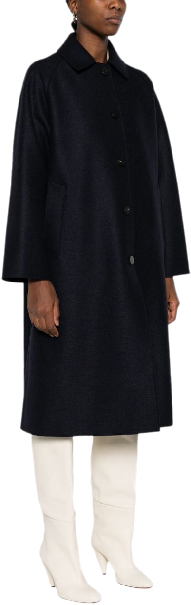 Harris Wharf London Coats Blue Blauw