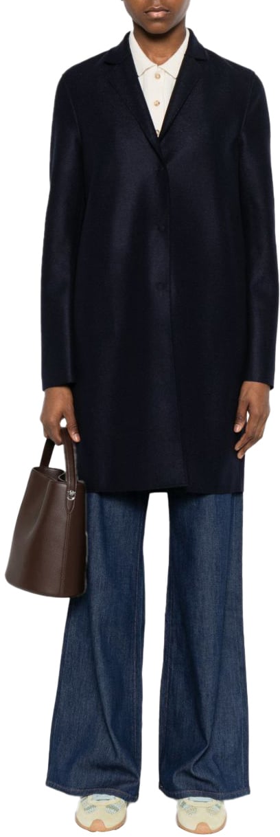 Harris Wharf London Coats Blue Blauw