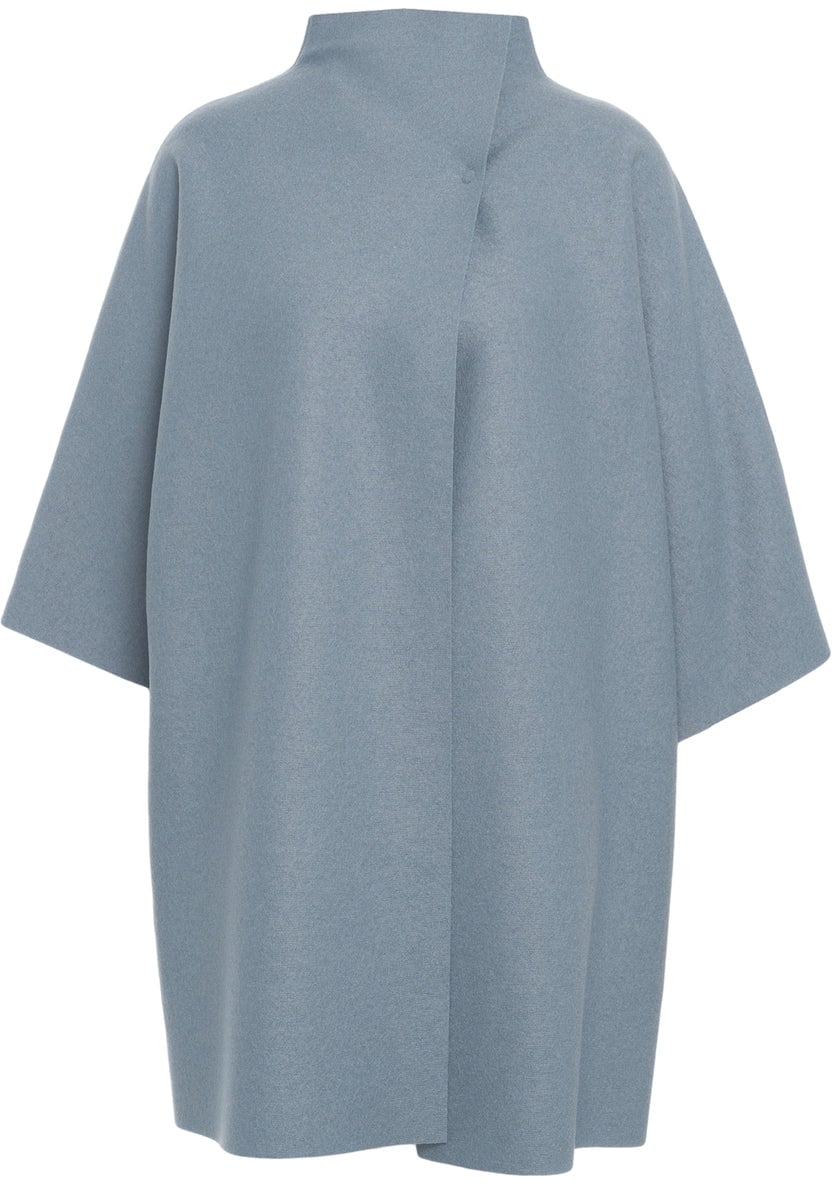 Harris Wharf London Virgin wool kimono Blauw