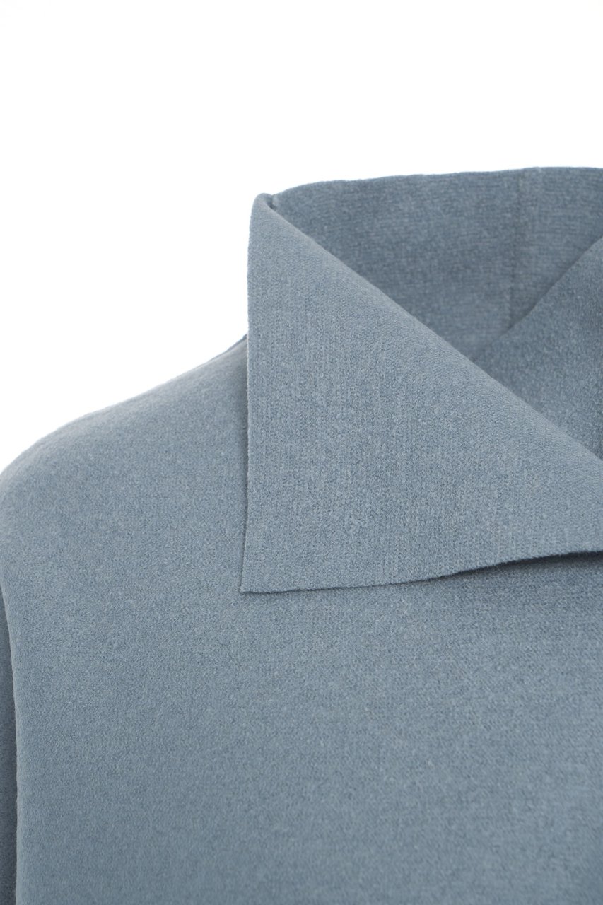Harris Wharf London Virgin wool kimono Blauw