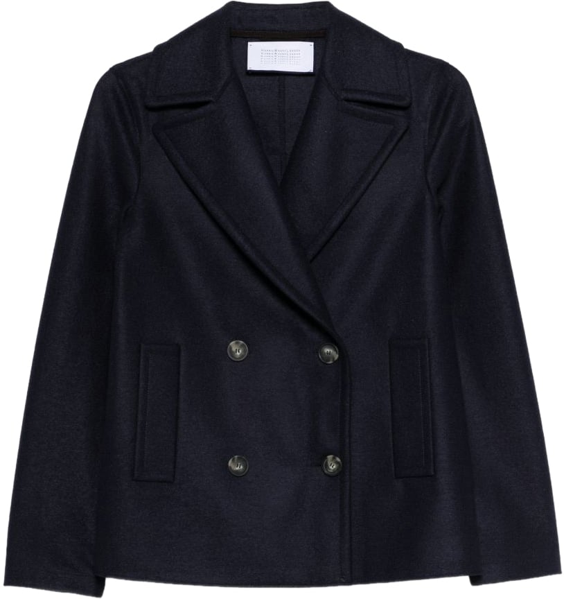 Harris Wharf London Coats Blue Blauw