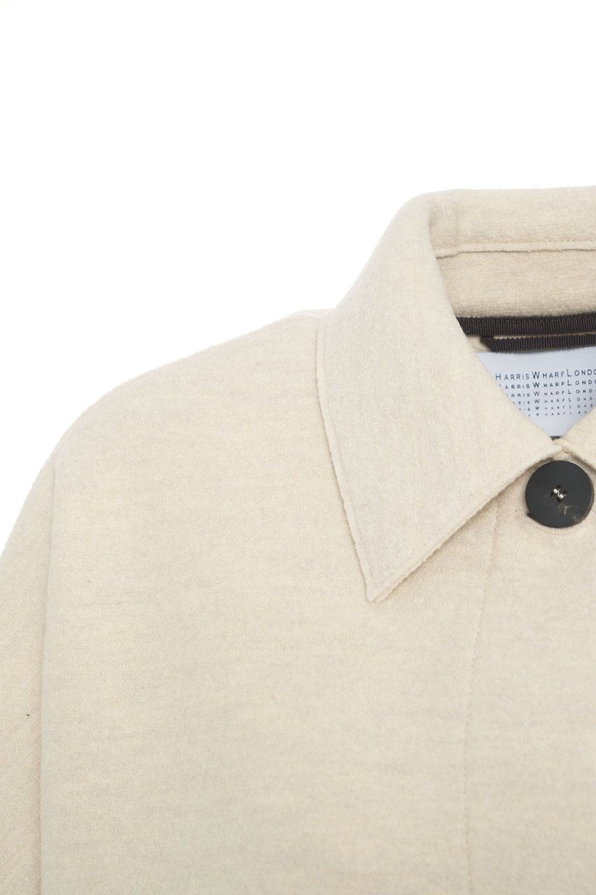 Harris Wharf London Virgin wool oversize jacket Beige