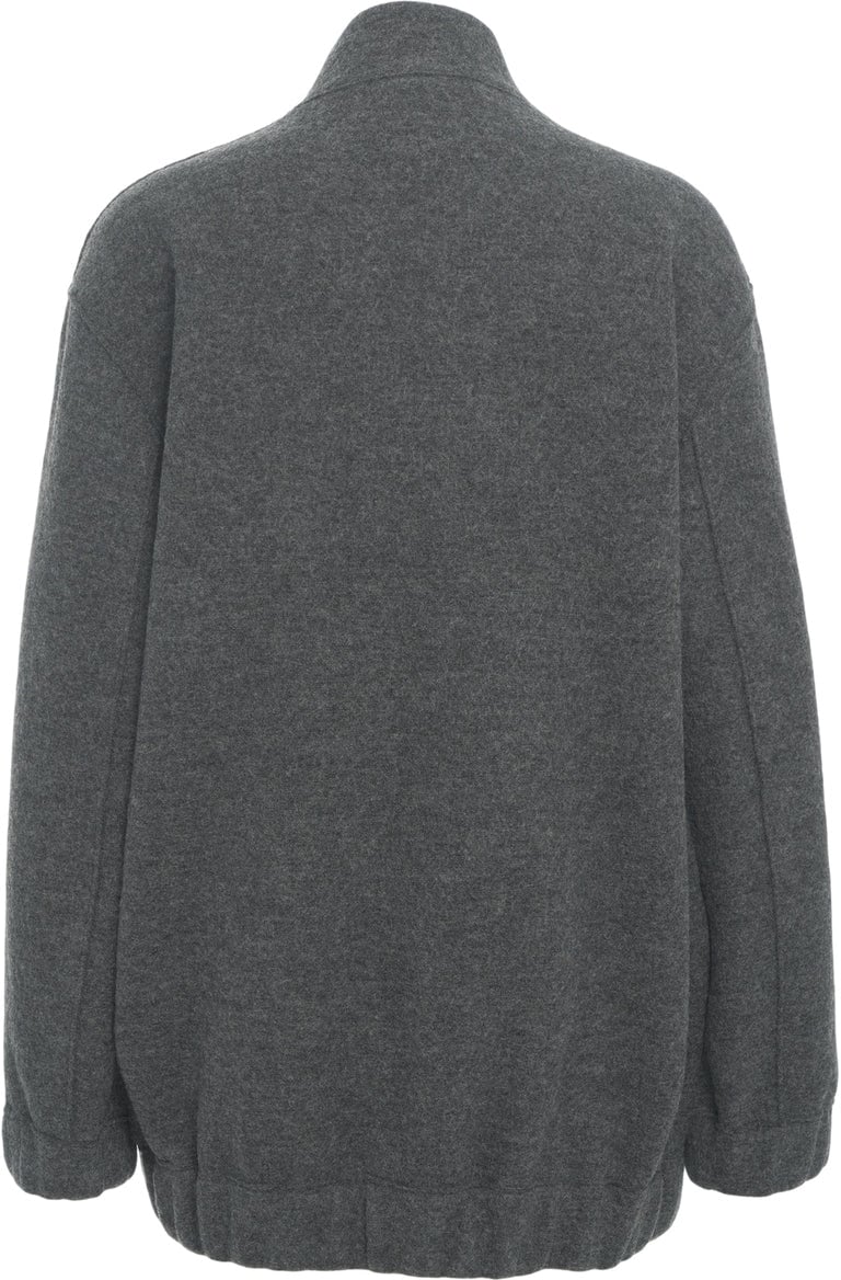 Harris Wharf London Oversize Virgin Wool Bomber Beige