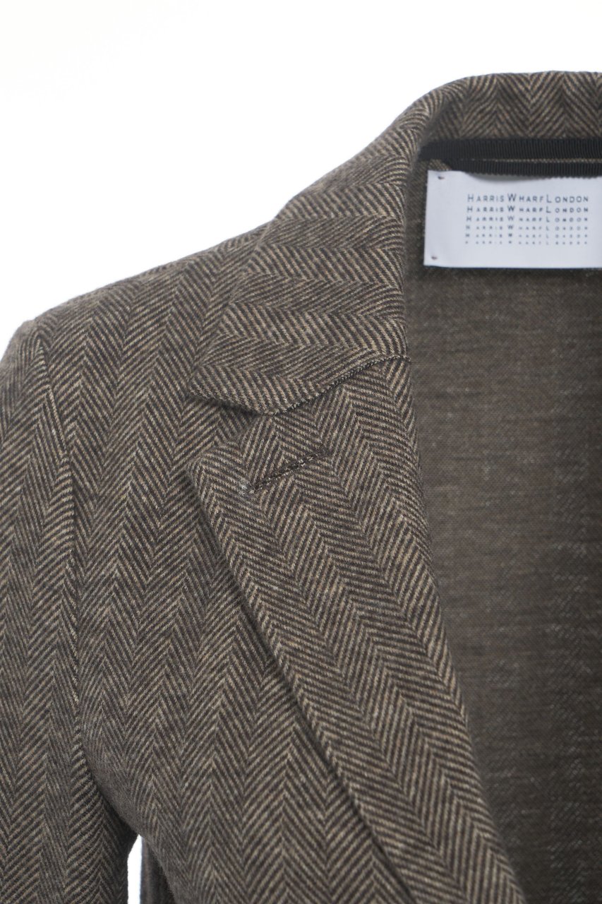 Harris Wharf London Single-breasted blazer Bruin