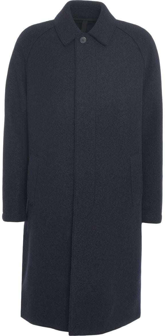 Harris Wharf London Virgin wool coat Blauw