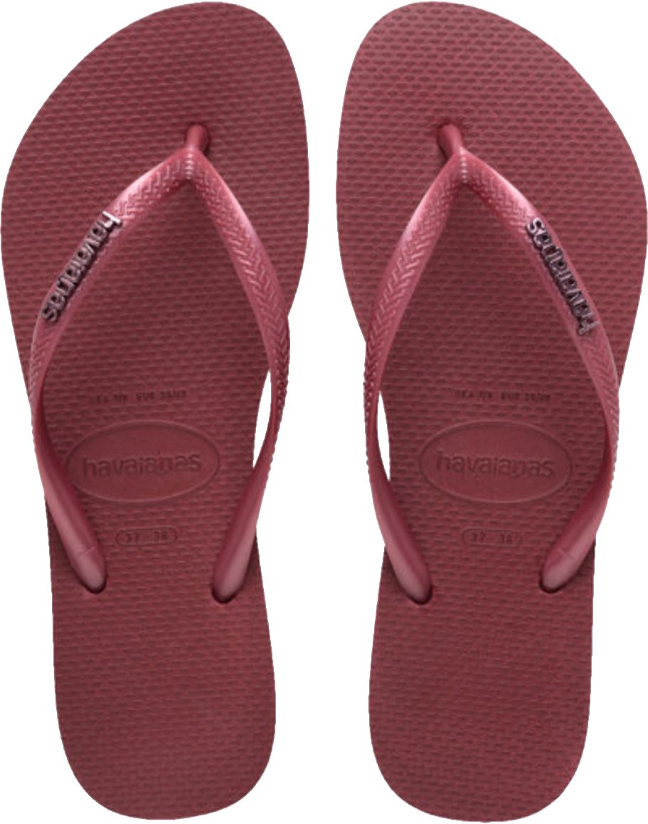 Havaianas Slim Logo Metallic amaranth Roze