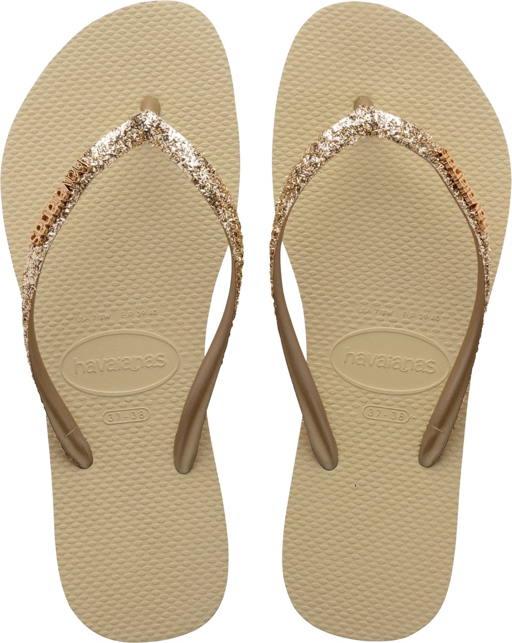 Havaianas - Slim glitter II Beige