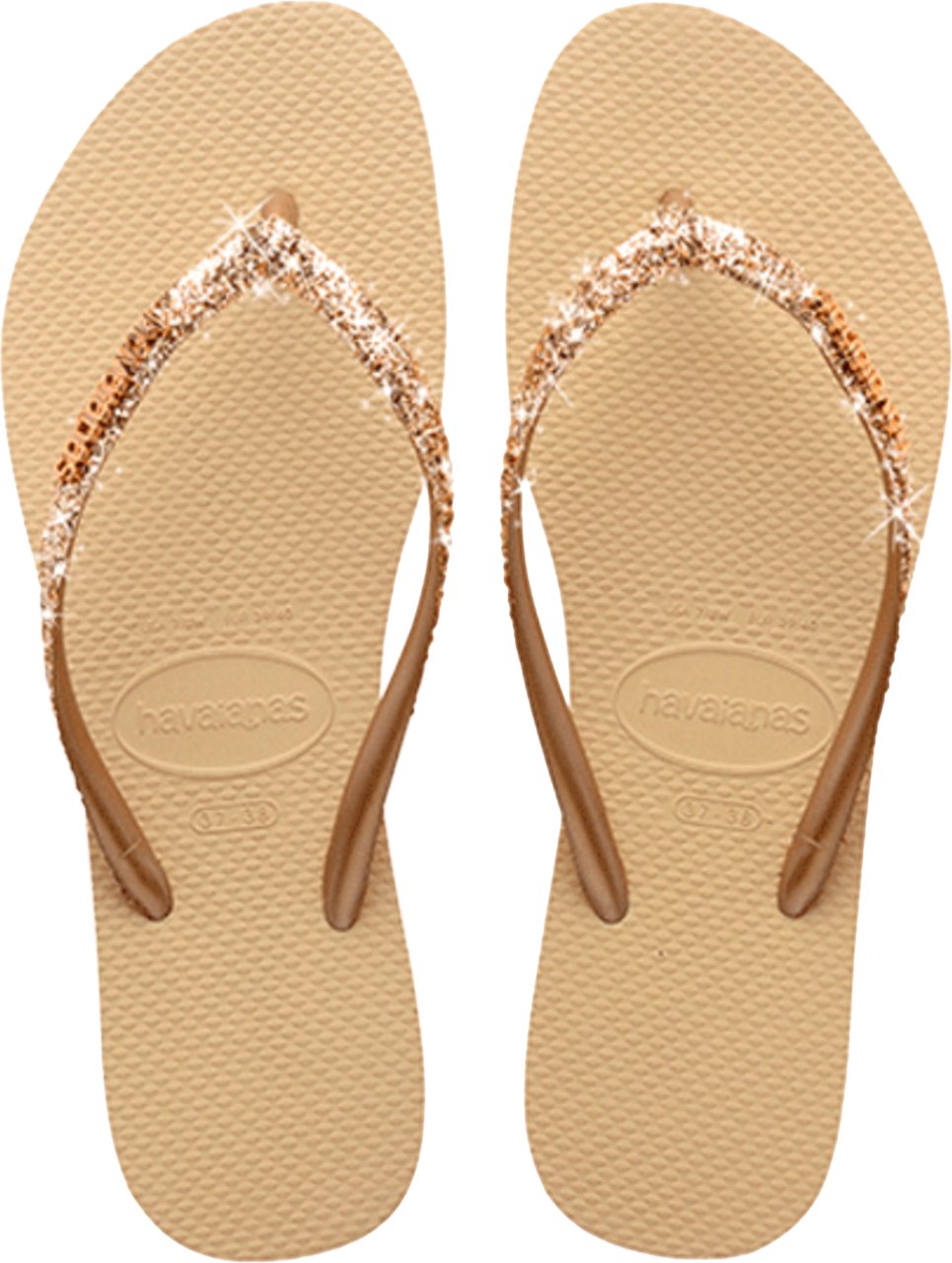 Havaianas - Slim Glitter II | Sand Golde Goud