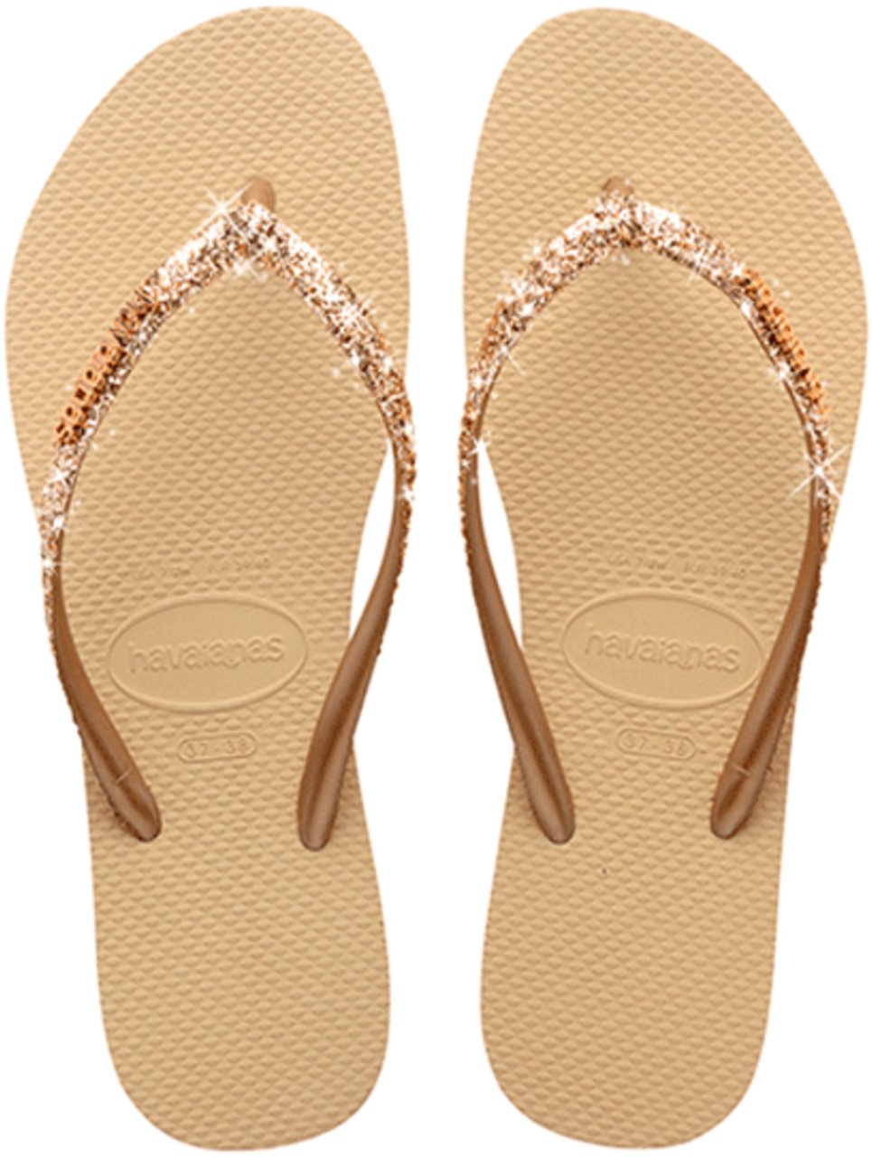 Havaianas - Slim Glitter II | Sand Golde Goud