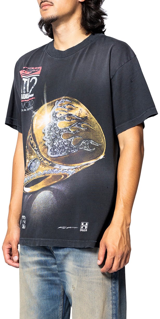 Hellstar P2P CHAMPIONSHIP RING T-SHIRT BLACK Zwart