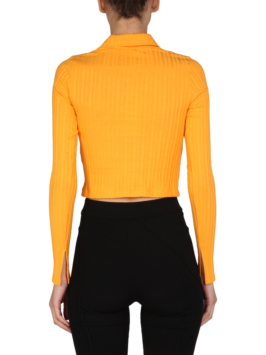 Helmut Lang CROPPED POLO Geel