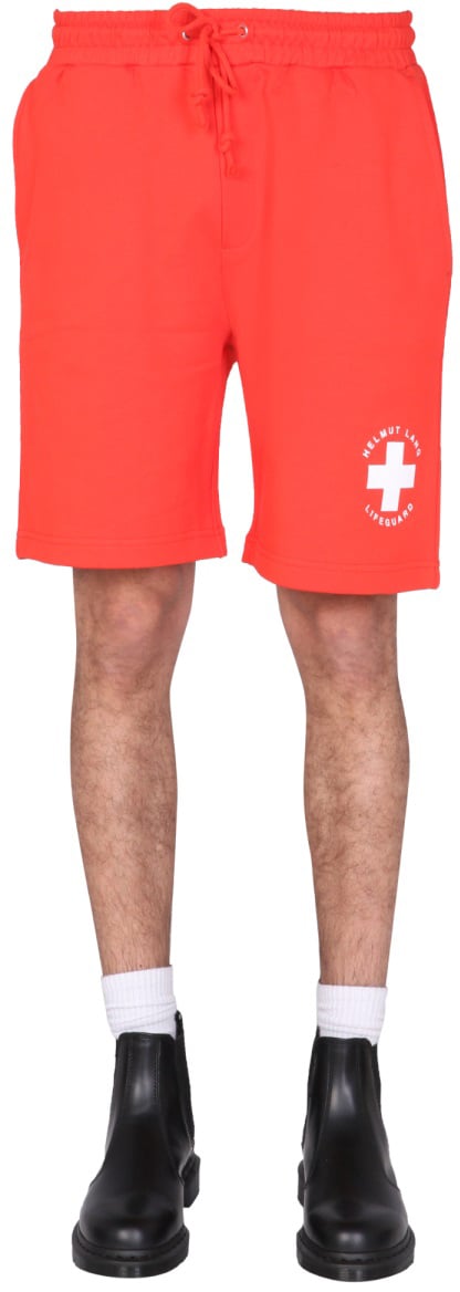 Helmut Lang "LIFEGUARD" BERMUDA Rood