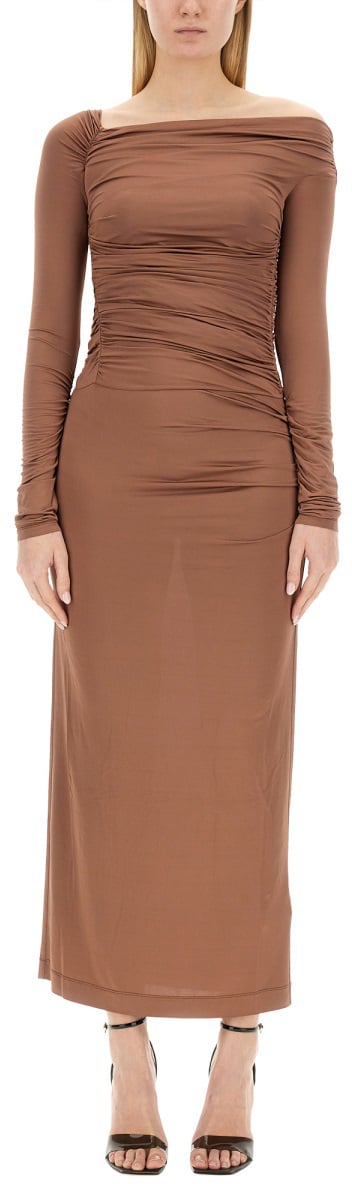Helmut Lang MIDI DRESS Beige