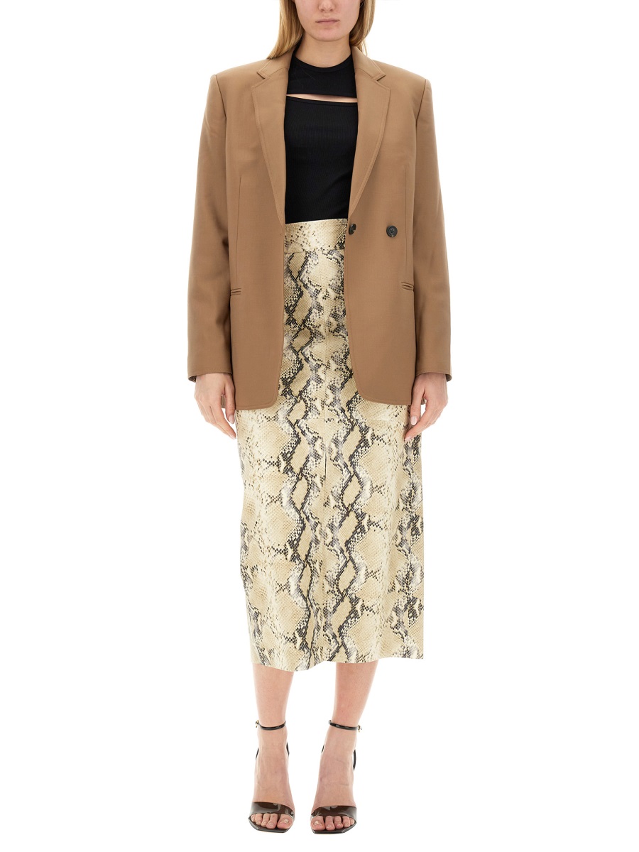 Helmut Lang SINGLE-DOUBLE BREASTED BLAZER Beige