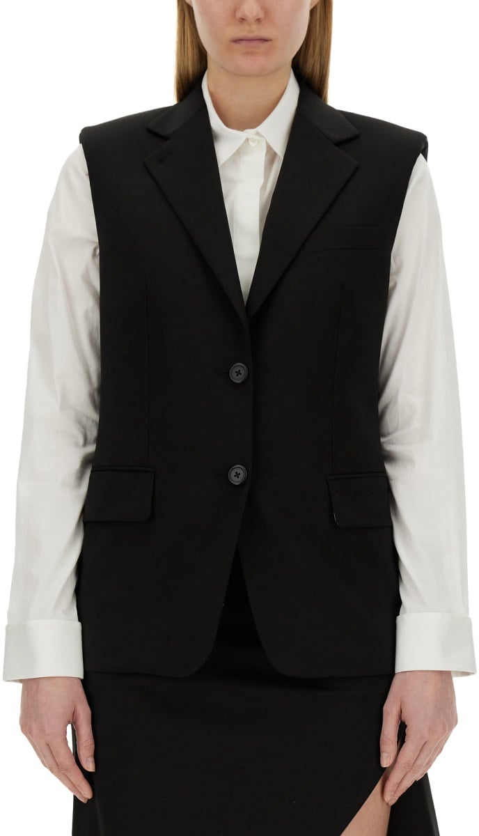 Helmut Lang WOOL VEST Zwart