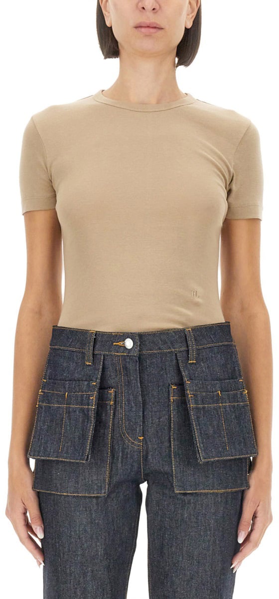 Helmut Lang SLIM FIT T-SHIRT Beige