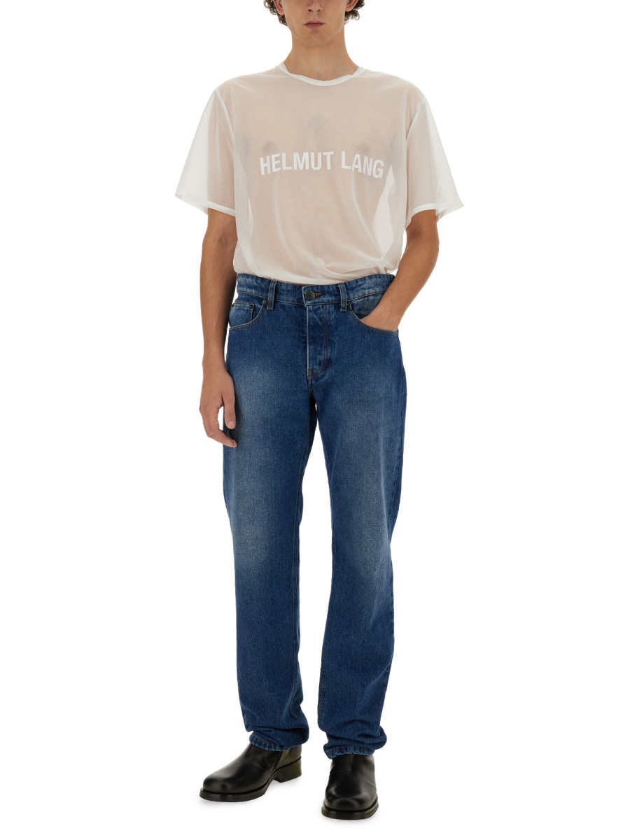 Helmut Lang T-SHIRT WITH LOGO Wit
