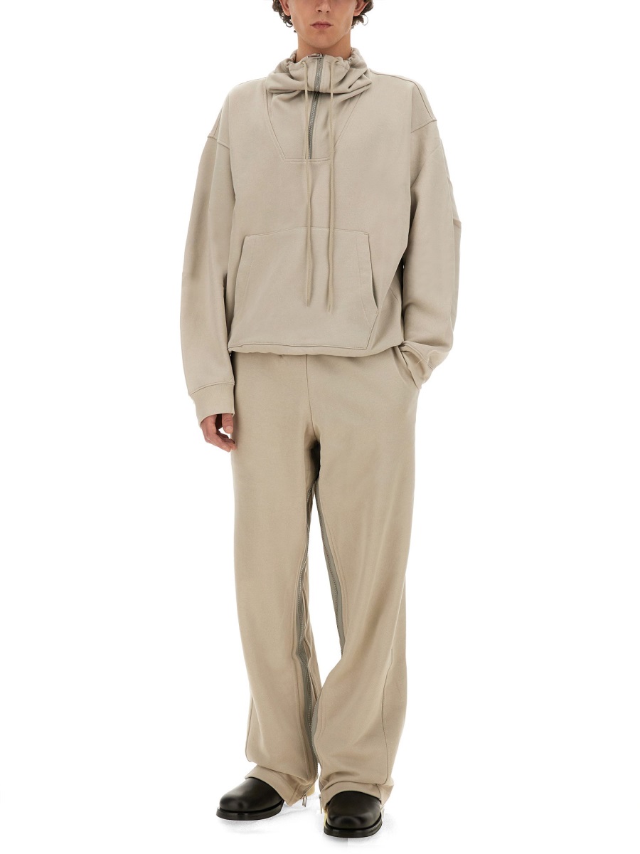 Helmut Lang JOGGING PANTS WITH ZIPPER Grijs