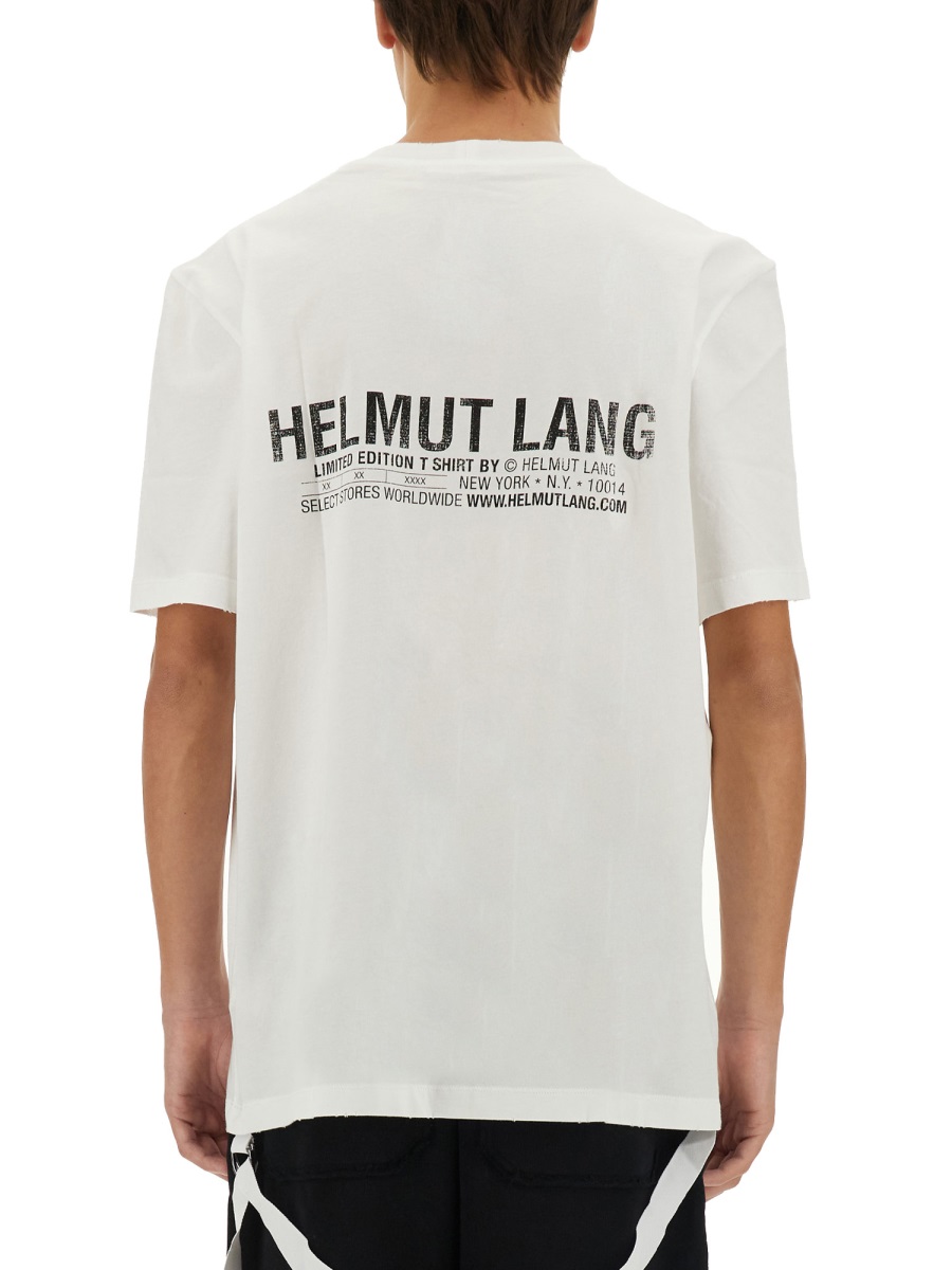 Helmut Lang T-SHIRT WITH LOGO Wit