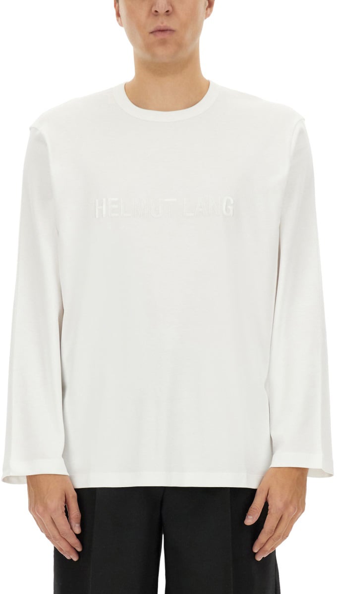 Helmut Lang T-SHIRT WITH LOGO Wit