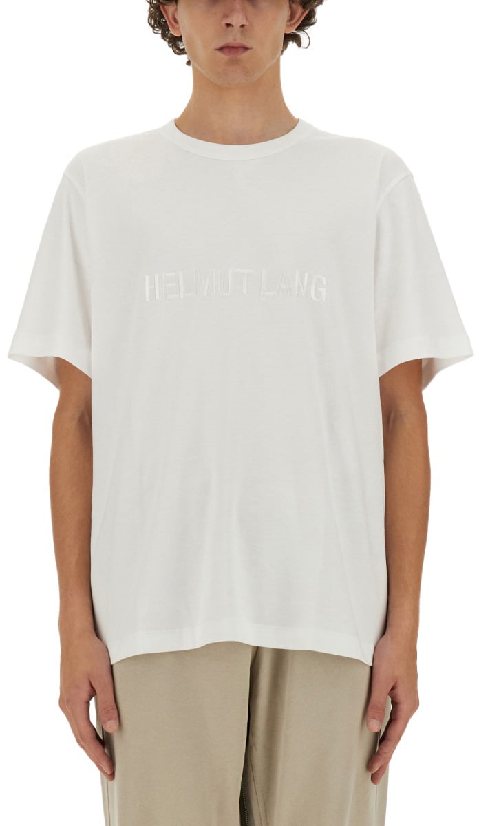 Helmut Lang T-SHIRT WITH LOGO Wit
