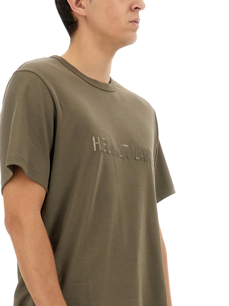 Helmut Lang T-SHIRT WITH LOGO Beige