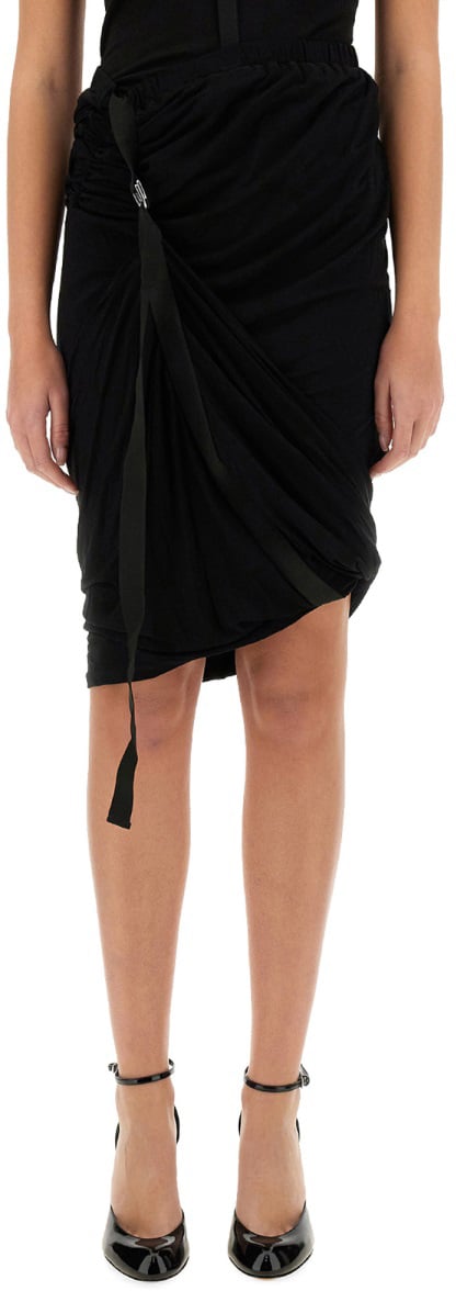 Helmut Lang "WIND" SKIRT Zwart