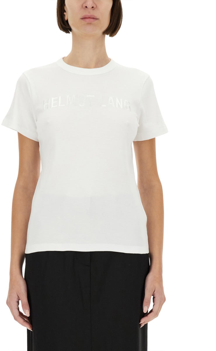 Helmut Lang T-SHIRT WITH LOGO Wit