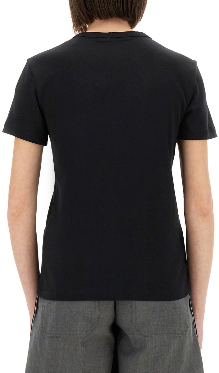 Helmut Lang T-SHIRT WITH LOGO Zwart