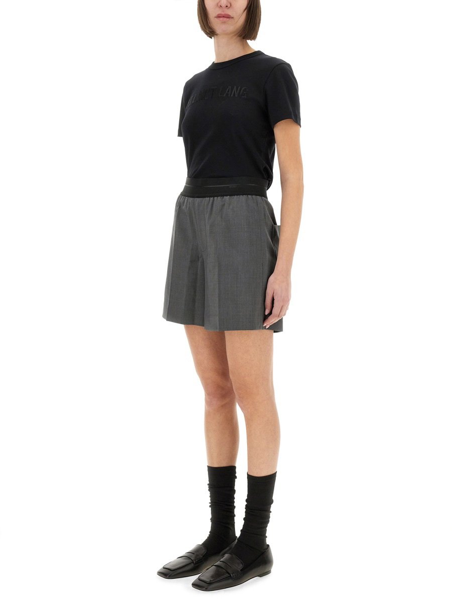 Helmut Lang T-SHIRT WITH LOGO Zwart