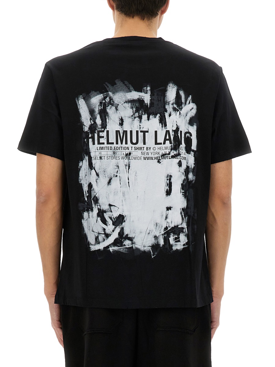 Helmut Lang SCRIBBLE T-SHIRT Zwart