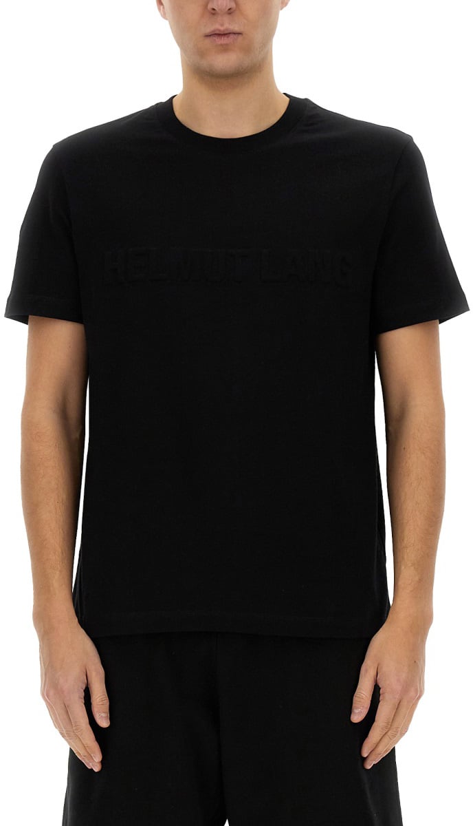 Helmut Lang EMBOSSED LOGO T-SHIRT Zwart