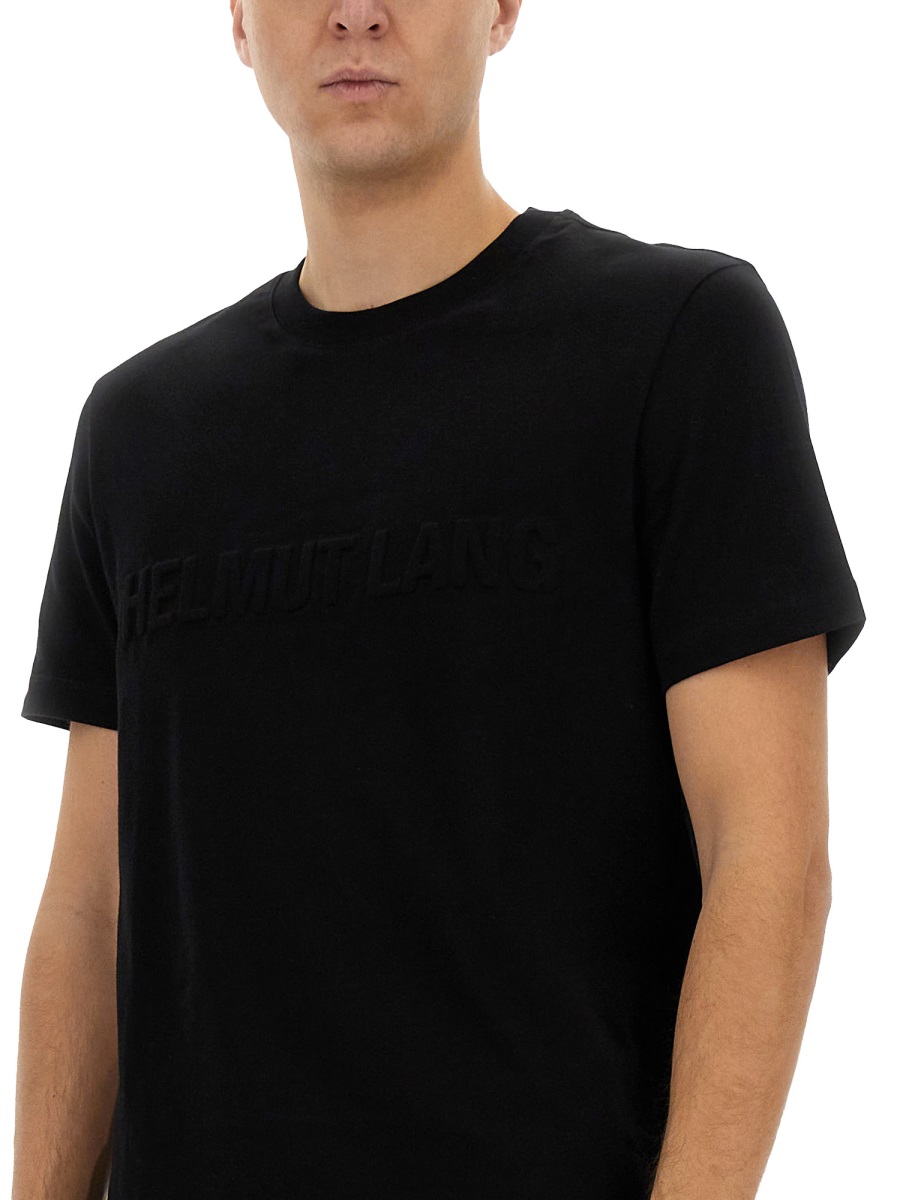 Helmut Lang EMBOSSED LOGO T-SHIRT Zwart