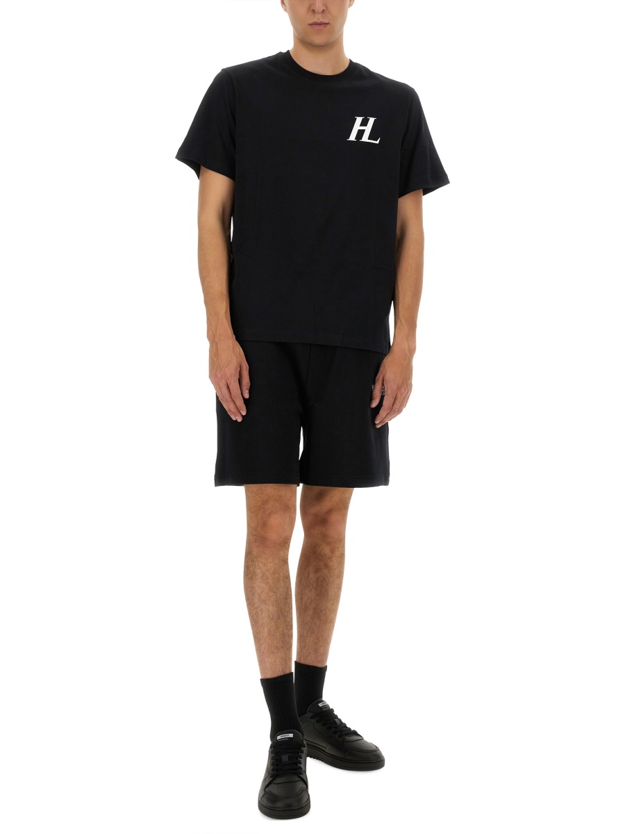 Helmut Lang SHORTS WITH LOGO Zwart