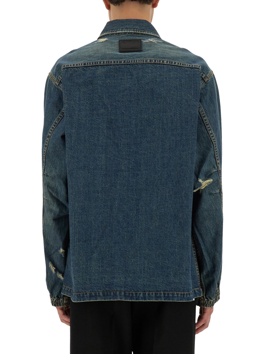 Helmut Lang DENIM UNIFORM SHIRT Blauw