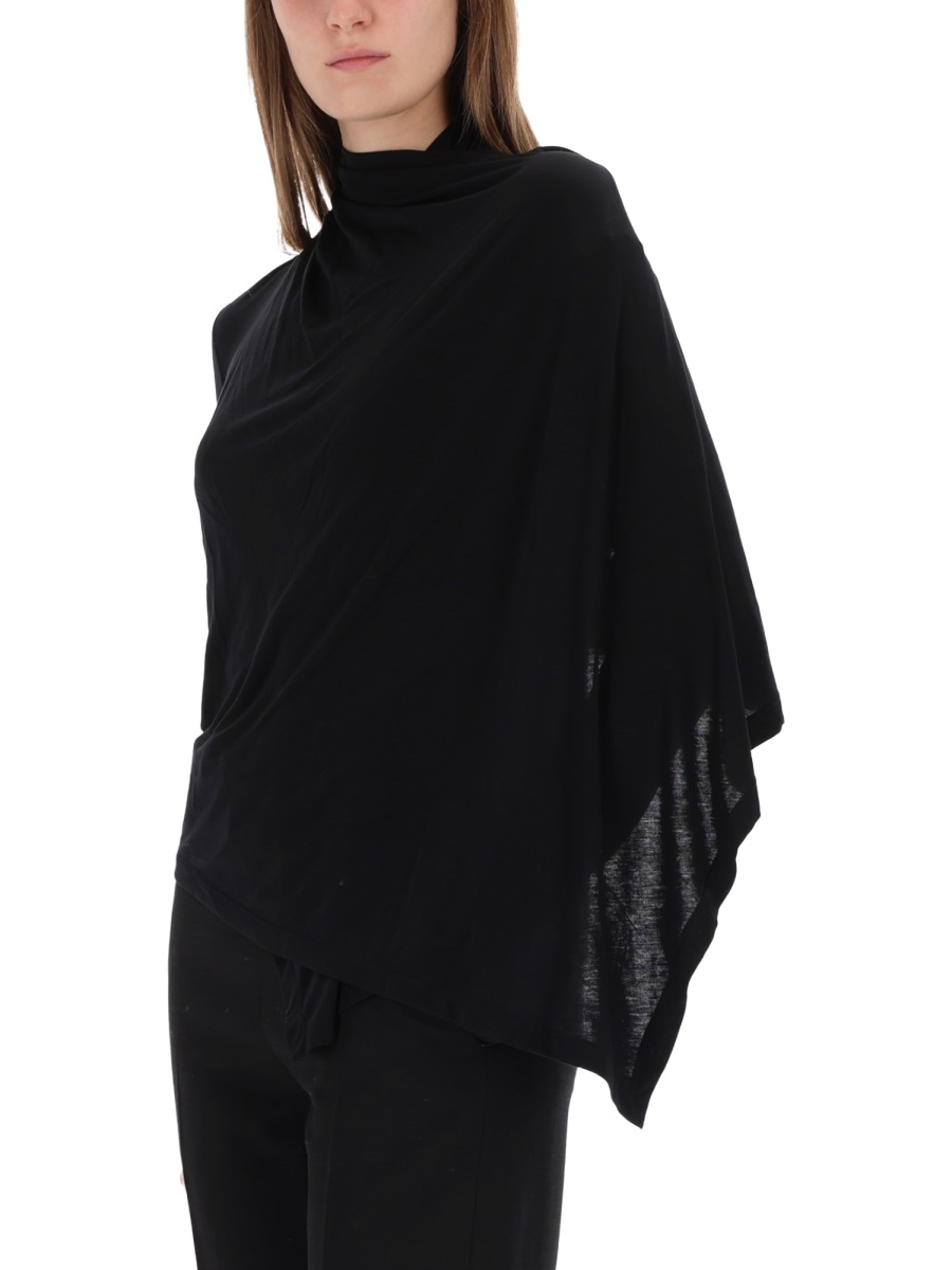 Helmut Lang TOP WITH SCARF Zwart