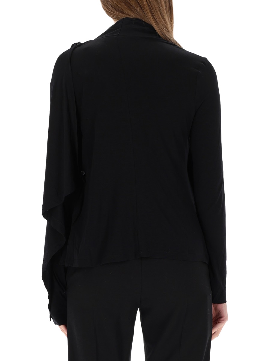 Helmut Lang TOP WITH SCARF Zwart