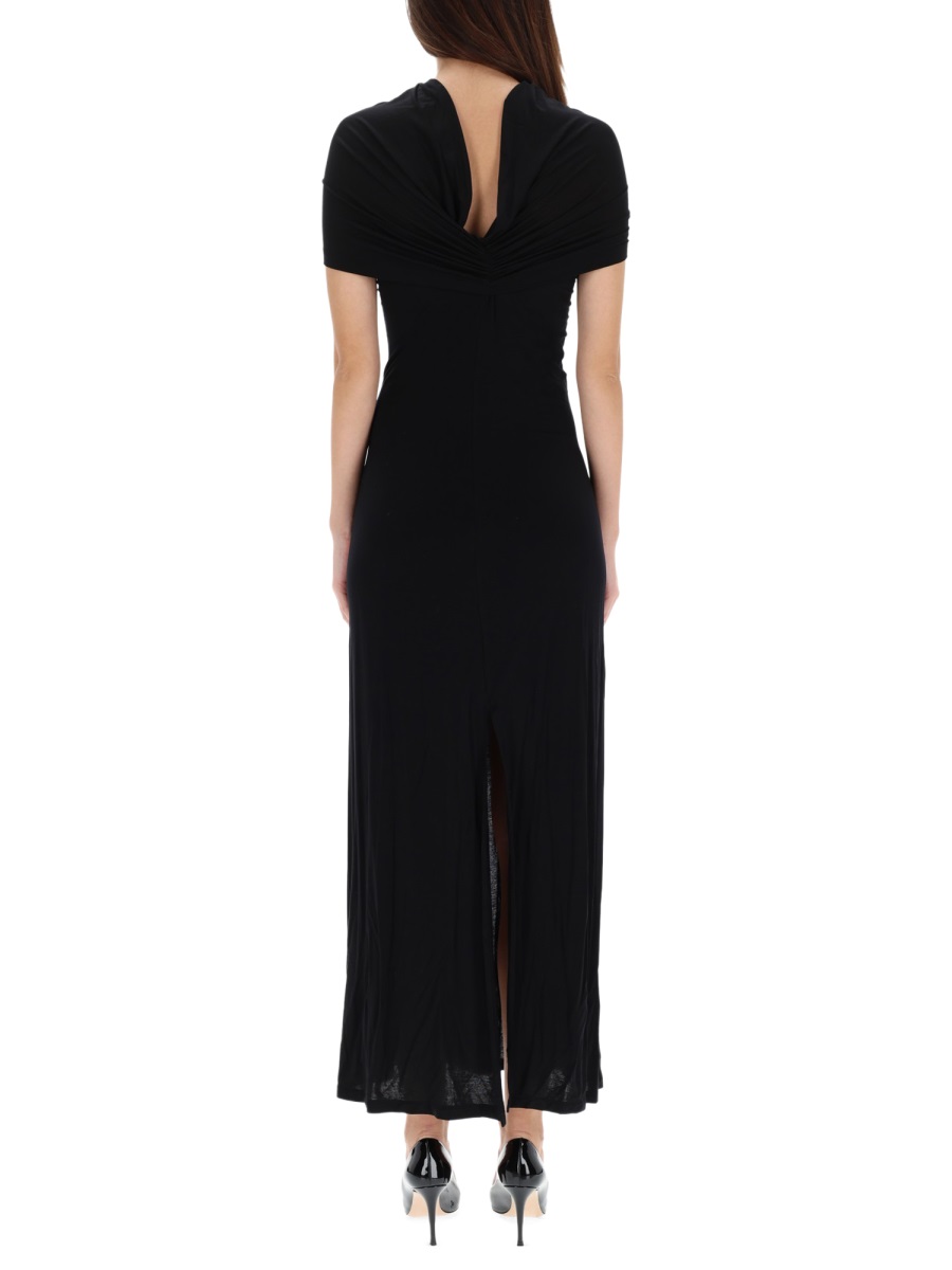 Helmut Lang LONG "SASH" DRESS Zwart