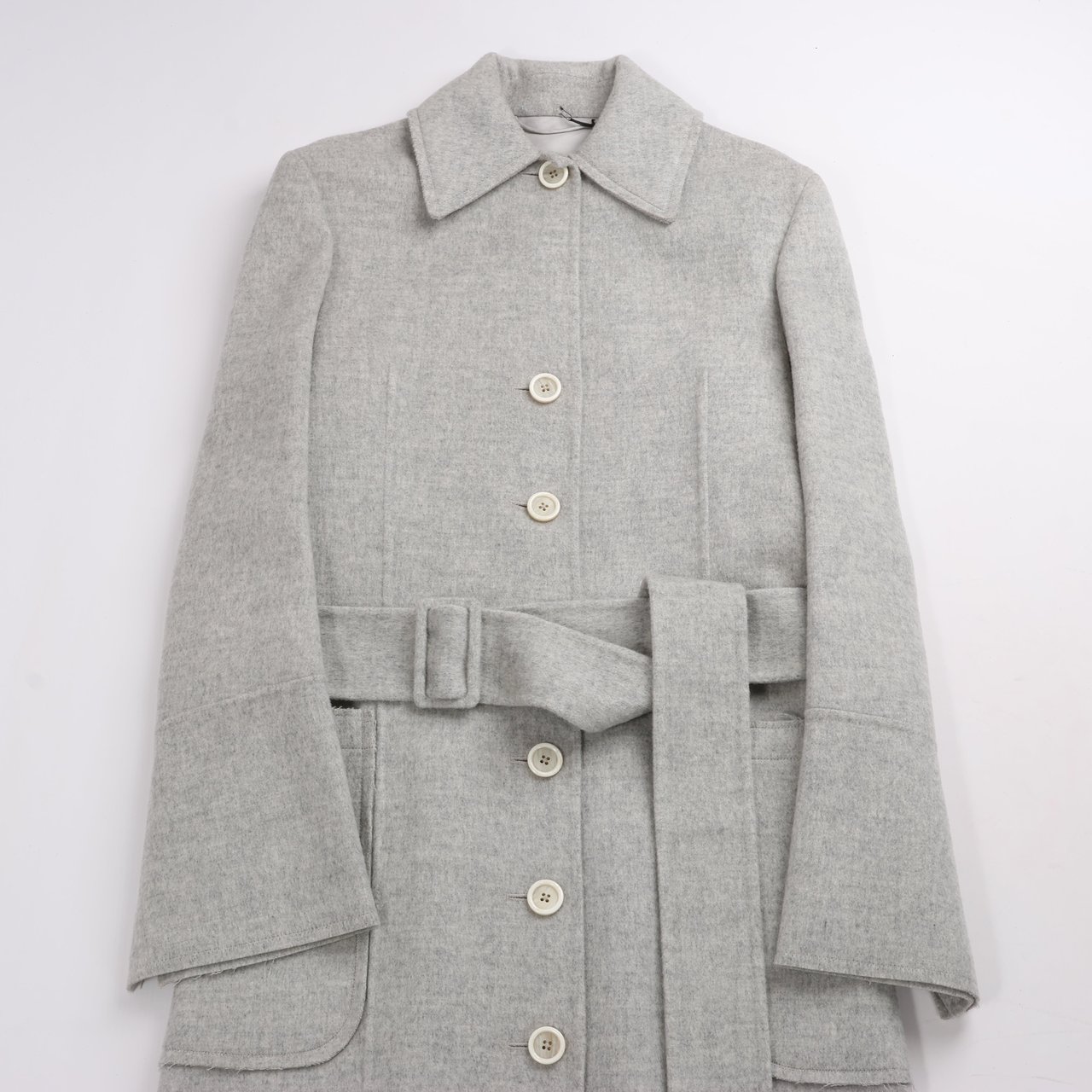 Helmut Lang Helmut Lang Double-Face Wool Coat in Grey, Size XS Grijs
