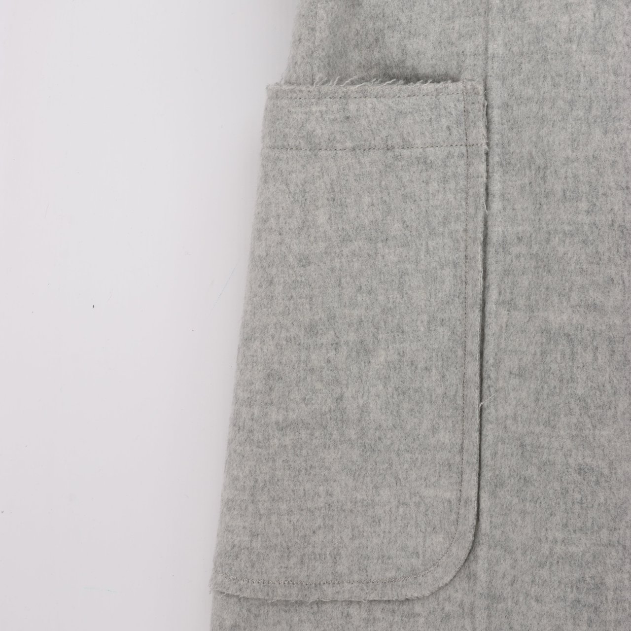 Helmut Lang Helmut Lang Double-Face Wool Coat in Grey, Size XS Grijs