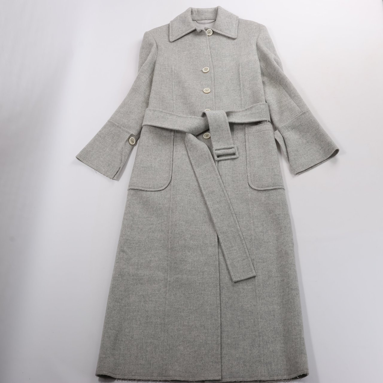 Helmut Lang Helmut Lang Double-Face Wool Coat in Grey, Size XS Grijs